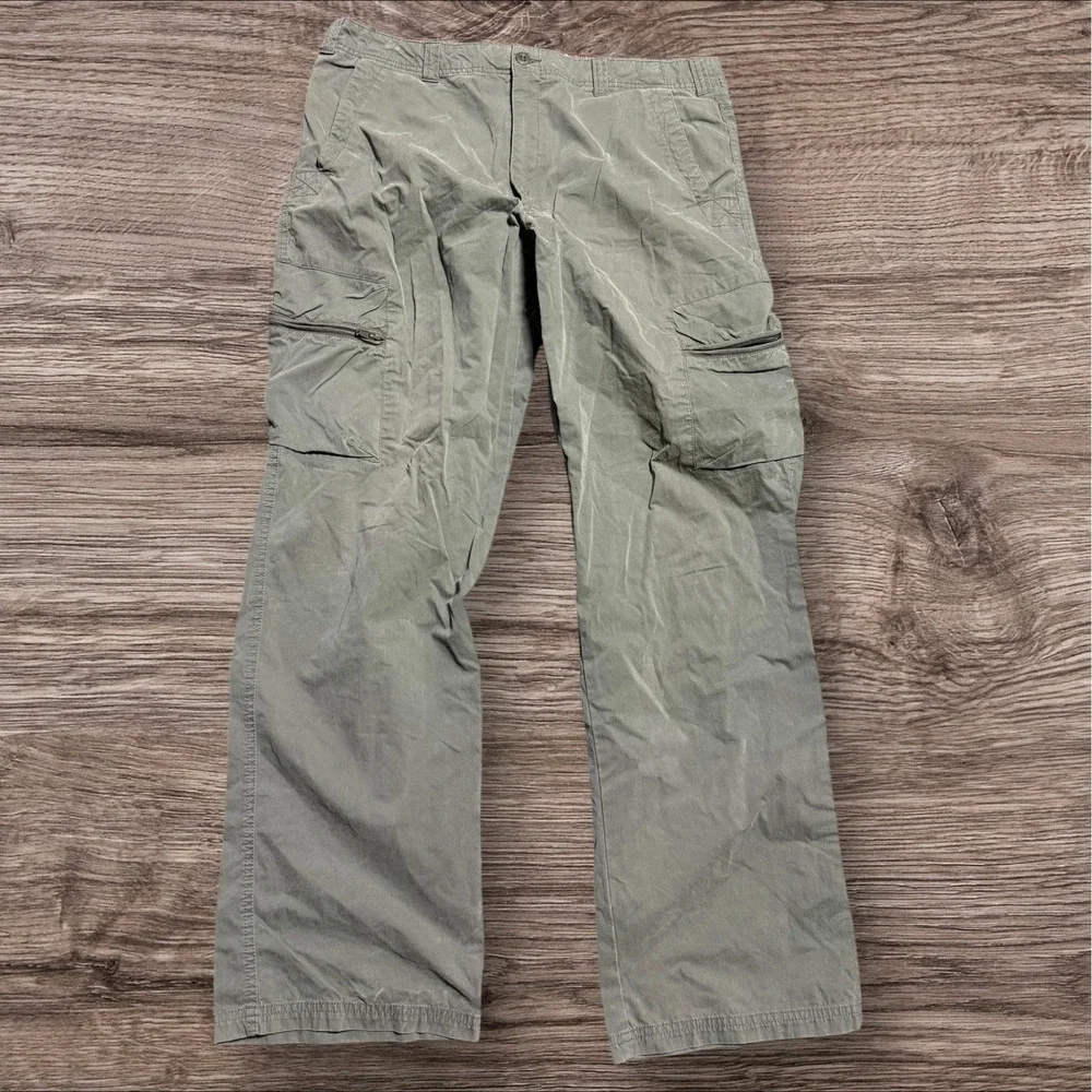 Vintage 90s Mossimo Baggy Cargo Pants Men's Khaki ‎ Military Grunge Skater 36x31